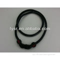 Single Rope Necklaces black rope braided Paracord necklace